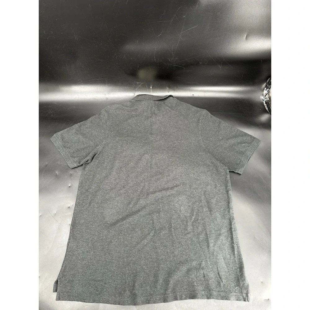 Banana Republic Men's Pique Polo Elegant Plain 100% Cotton Gray‎ Sz XL